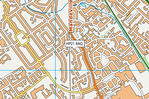 HP21 8AQ map - OS VectorMap District (Ordnance Survey)