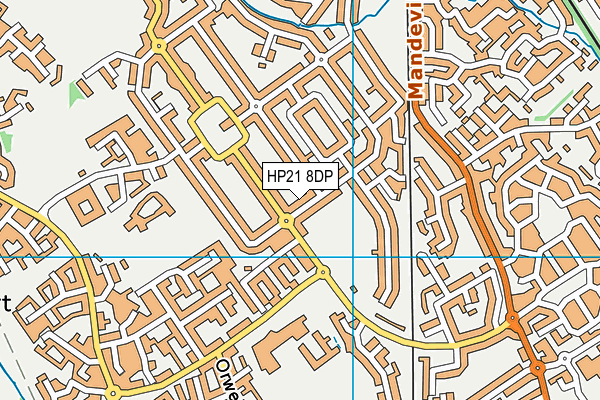 HP21 8DP map - OS VectorMap District (Ordnance Survey)
