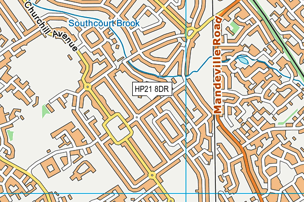 HP21 8DR map - OS VectorMap District (Ordnance Survey)