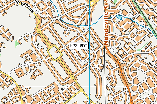 HP21 8DT map - OS VectorMap District (Ordnance Survey)