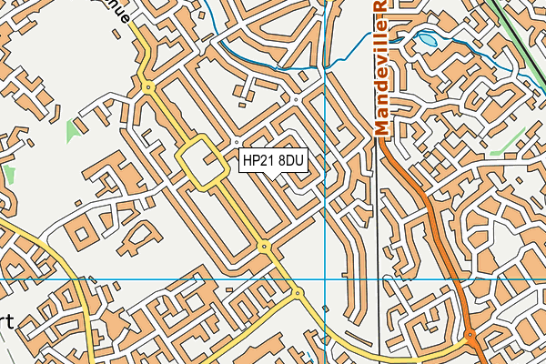 HP21 8DU map - OS VectorMap District (Ordnance Survey)
