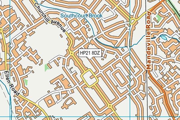 HP21 8DZ map - OS VectorMap District (Ordnance Survey)