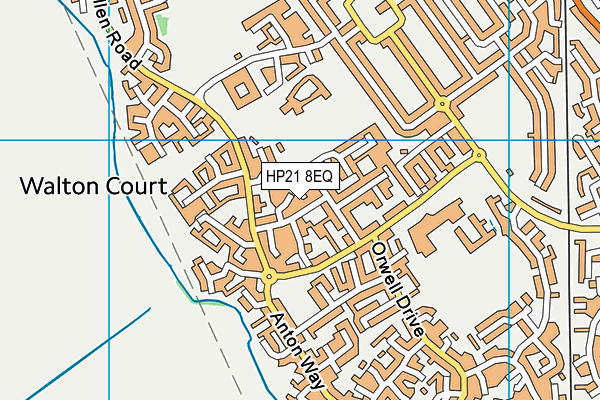 HP21 8EQ map - OS VectorMap District (Ordnance Survey)