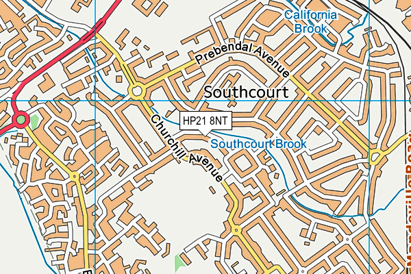 HP21 8NT map - OS VectorMap District (Ordnance Survey)
