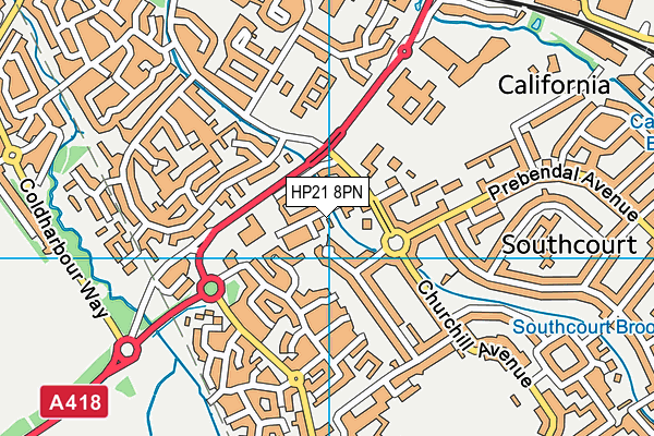 HP21 8PN map - OS VectorMap District (Ordnance Survey)