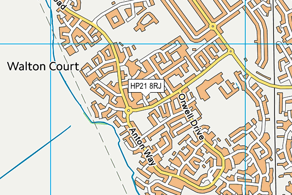 HP21 8RJ map - OS VectorMap District (Ordnance Survey)