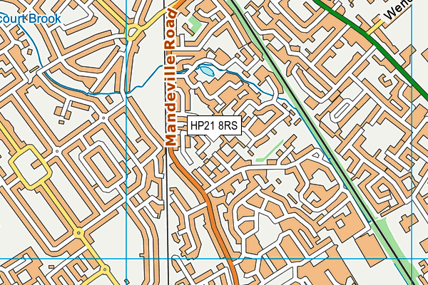 HP21 8RS map - OS VectorMap District (Ordnance Survey)