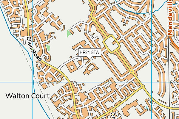 HP21 8TA map - OS VectorMap District (Ordnance Survey)
