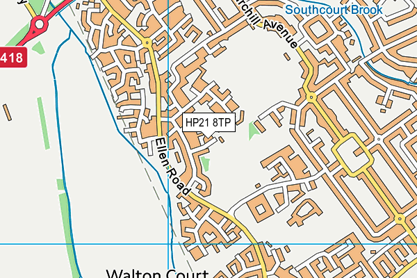 HP21 8TP map - OS VectorMap District (Ordnance Survey)