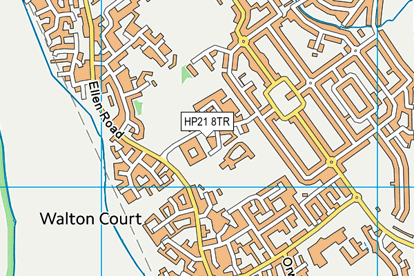 HP21 8TR map - OS VectorMap District (Ordnance Survey)