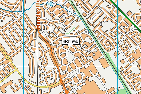 HP21 9AU map - OS VectorMap District (Ordnance Survey)