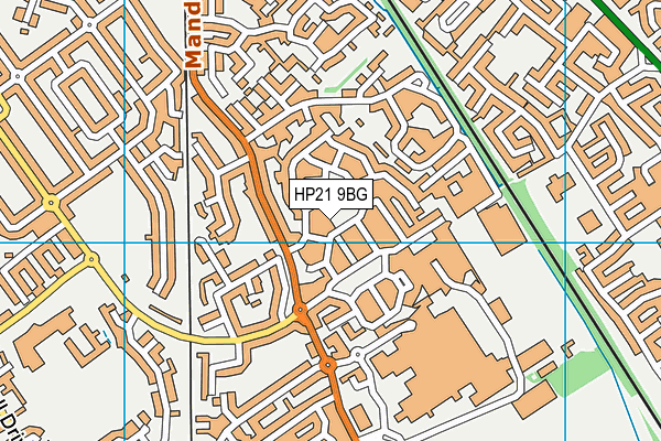 HP21 9BG map - OS VectorMap District (Ordnance Survey)