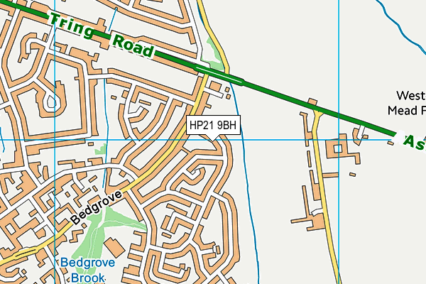 HP21 9BH map - OS VectorMap District (Ordnance Survey)