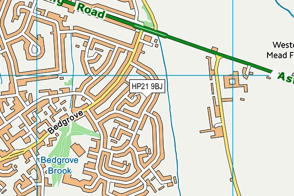 HP21 9BJ map - OS VectorMap District (Ordnance Survey)