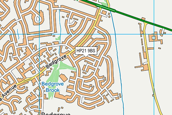 HP21 9BS map - OS VectorMap District (Ordnance Survey)