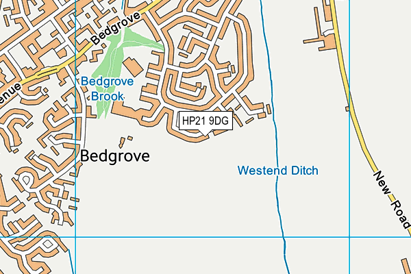 HP21 9DG map - OS VectorMap District (Ordnance Survey)