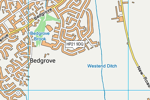 HP21 9DQ map - OS VectorMap District (Ordnance Survey)