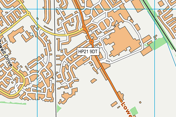 HP21 9DT map - OS VectorMap District (Ordnance Survey)