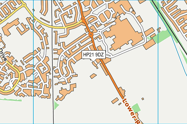 HP21 9DZ map - OS VectorMap District (Ordnance Survey)
