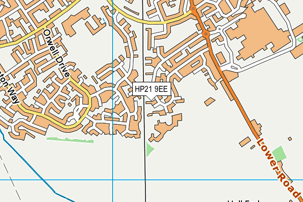 HP21 9EE map - OS VectorMap District (Ordnance Survey)