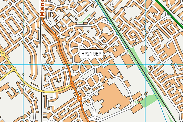 HP21 9EP map - OS VectorMap District (Ordnance Survey)