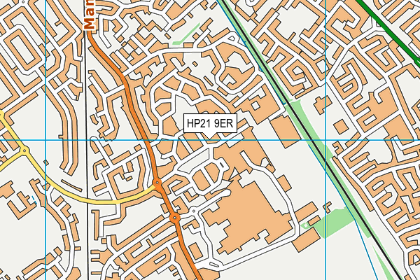 HP21 9ER map - OS VectorMap District (Ordnance Survey)