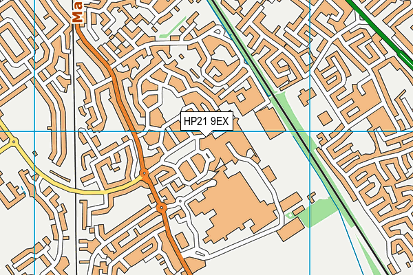 HP21 9EX map - OS VectorMap District (Ordnance Survey)