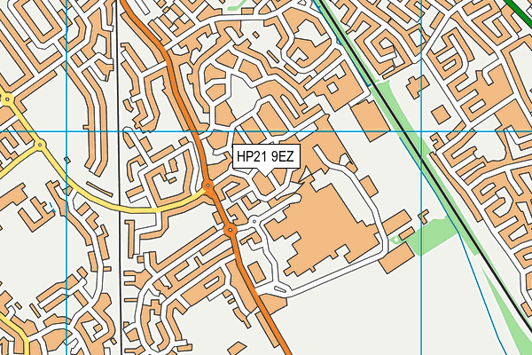 HP21 9EZ map - OS VectorMap District (Ordnance Survey)