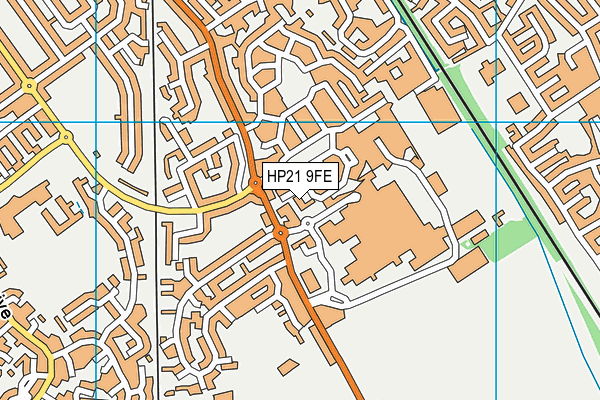 HP21 9FE map - OS VectorMap District (Ordnance Survey)