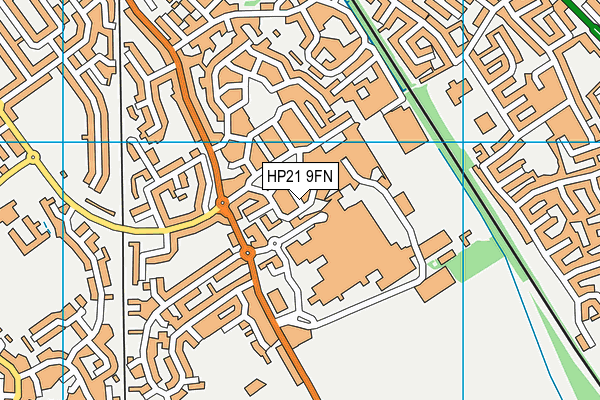 HP21 9FN map - OS VectorMap District (Ordnance Survey)