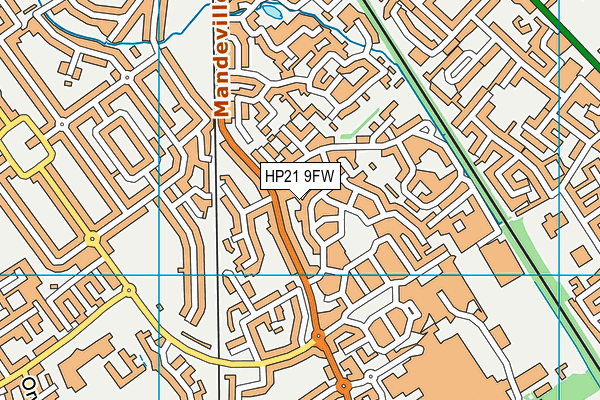 HP21 9FW map - OS VectorMap District (Ordnance Survey)