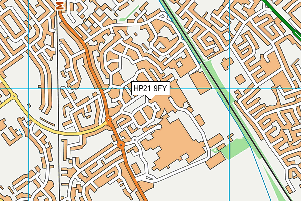 HP21 9FY map - OS VectorMap District (Ordnance Survey)