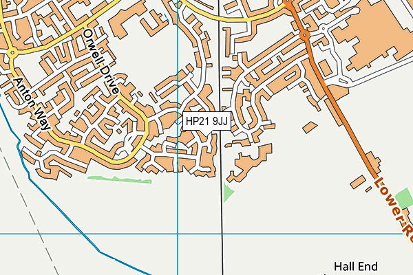 HP21 9JJ map - OS VectorMap District (Ordnance Survey)