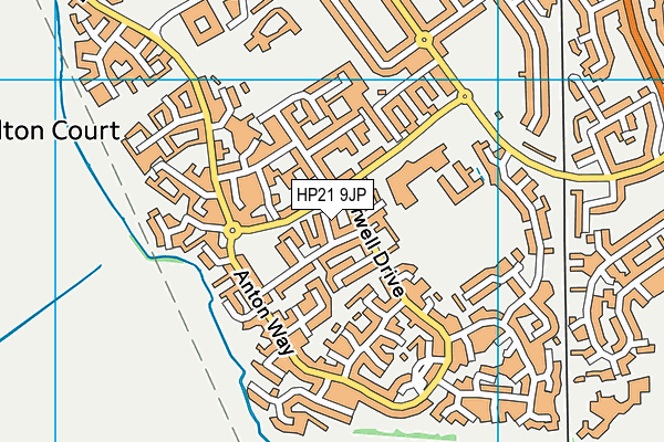 HP21 9JP map - OS VectorMap District (Ordnance Survey)