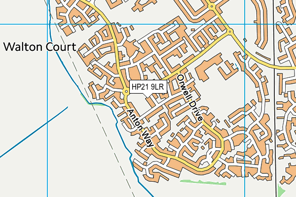 HP21 9LR map - OS VectorMap District (Ordnance Survey)