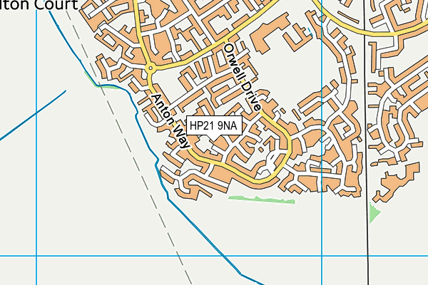 HP21 9NA map - OS VectorMap District (Ordnance Survey)