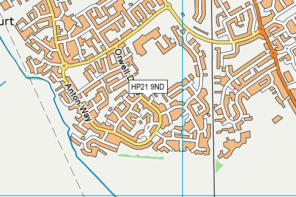 HP21 9ND map - OS VectorMap District (Ordnance Survey)