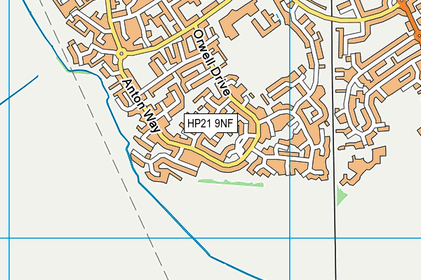 HP21 9NF map - OS VectorMap District (Ordnance Survey)