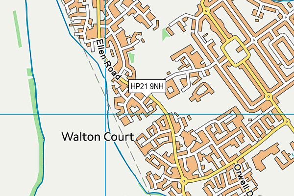 HP21 9NH map - OS VectorMap District (Ordnance Survey)