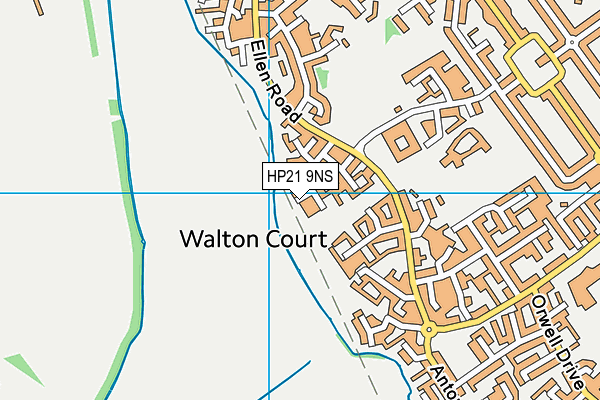 HP21 9NS map - OS VectorMap District (Ordnance Survey)