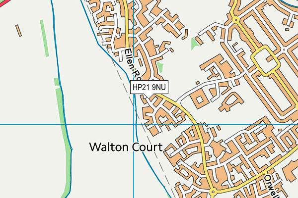 HP21 9NU map - OS VectorMap District (Ordnance Survey)