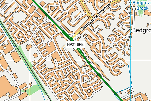HP21 9PB map - OS VectorMap District (Ordnance Survey)