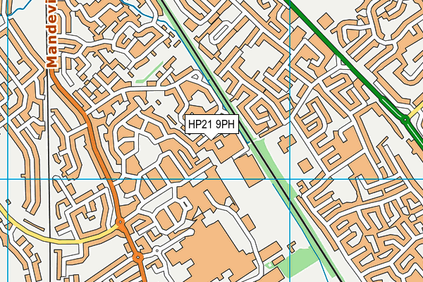 HP21 9PH map - OS VectorMap District (Ordnance Survey)