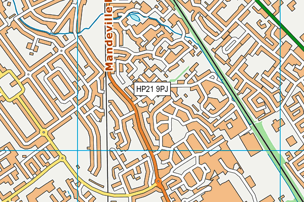 HP21 9PJ map - OS VectorMap District (Ordnance Survey)