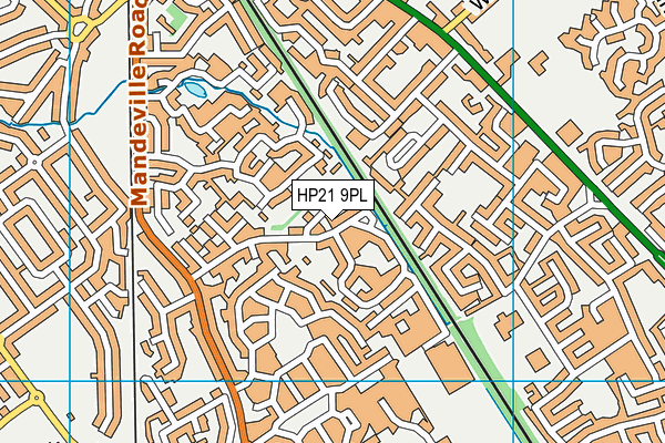 HP21 9PL map - OS VectorMap District (Ordnance Survey)