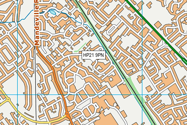 HP21 9PN map - OS VectorMap District (Ordnance Survey)