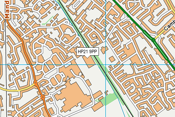 HP21 9PP map - OS VectorMap District (Ordnance Survey)