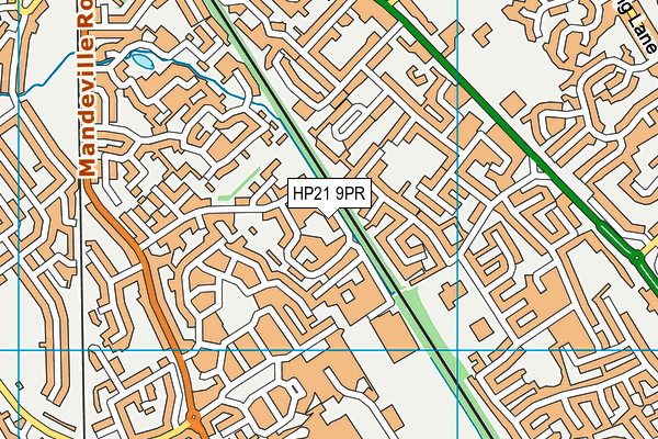 HP21 9PR map - OS VectorMap District (Ordnance Survey)