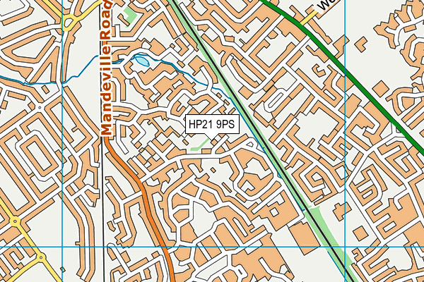 HP21 9PS map - OS VectorMap District (Ordnance Survey)