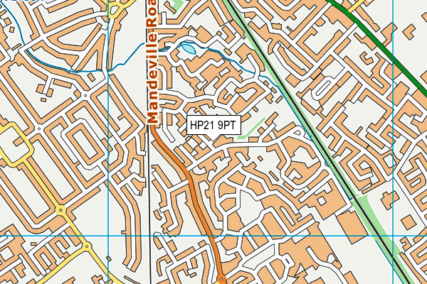 HP21 9PT map - OS VectorMap District (Ordnance Survey)